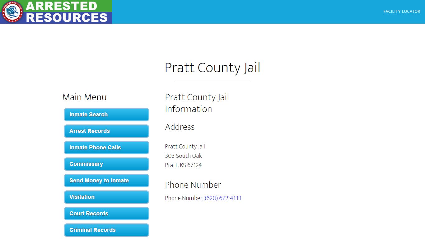 Pratt County Jail - Inmate Search - Pratt, KS - Arrested Resources