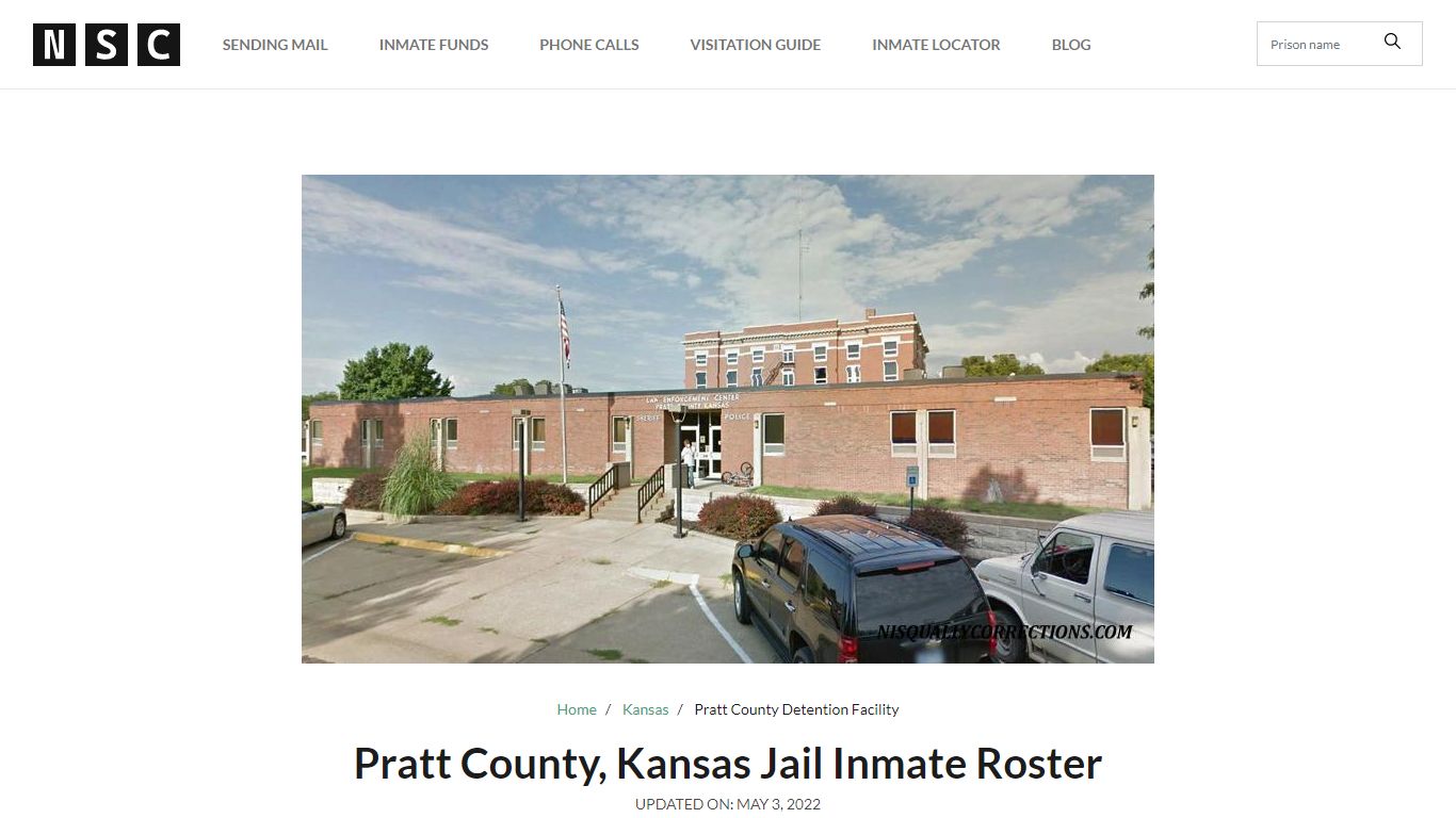 Pratt County, Kansas Jail Inmate List - Nationwide Inmate Lookup Resource
